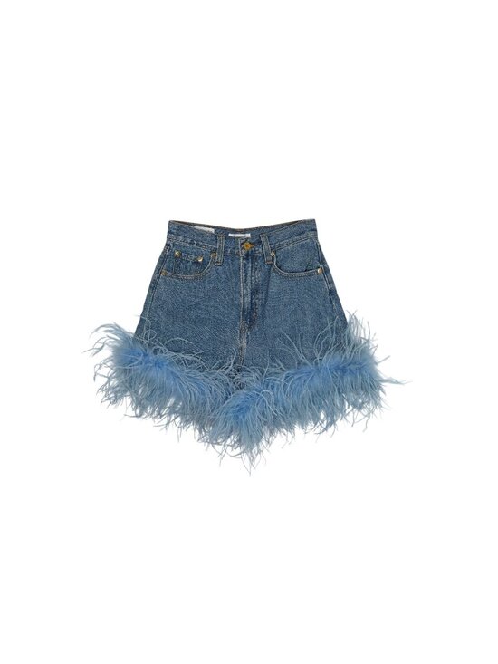 Levi's Pants - Levi's x Pokemon High Loose Short Feather Trim in Blue